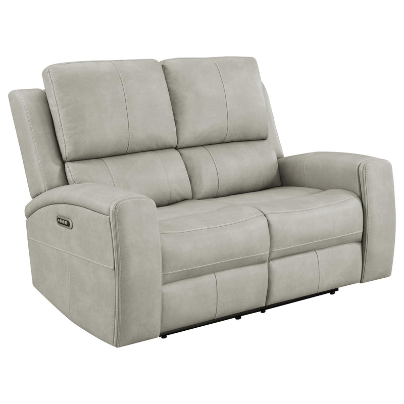 Brickston Triple Power Reclining Loveseat Grey - 603435PPP
