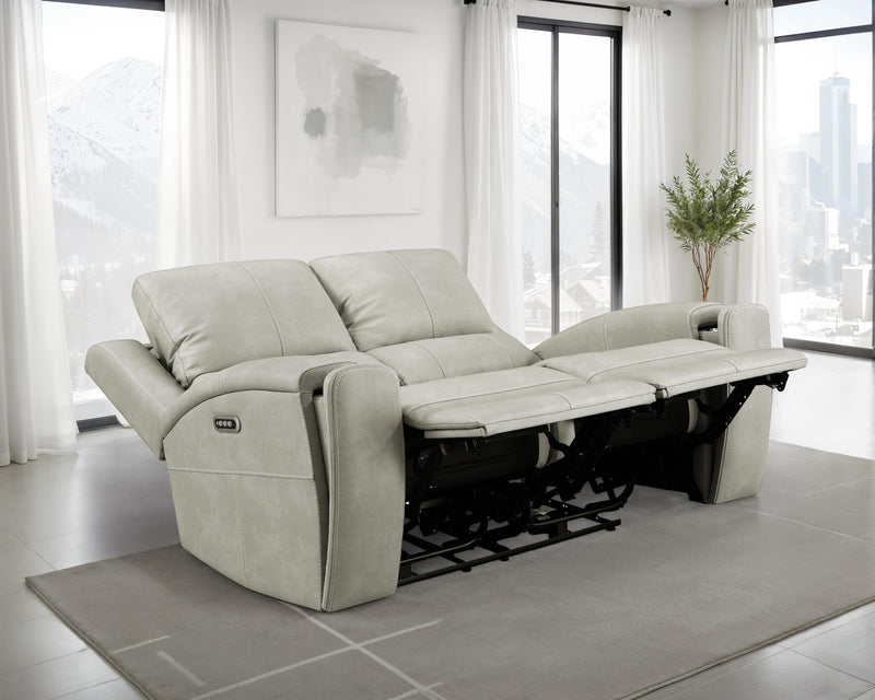 Brickston Triple Power Reclining Loveseat Grey - 603435PPP