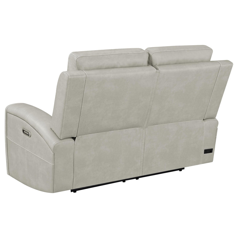 Brickston Triple Power Reclining Loveseat Grey - 603435PPP