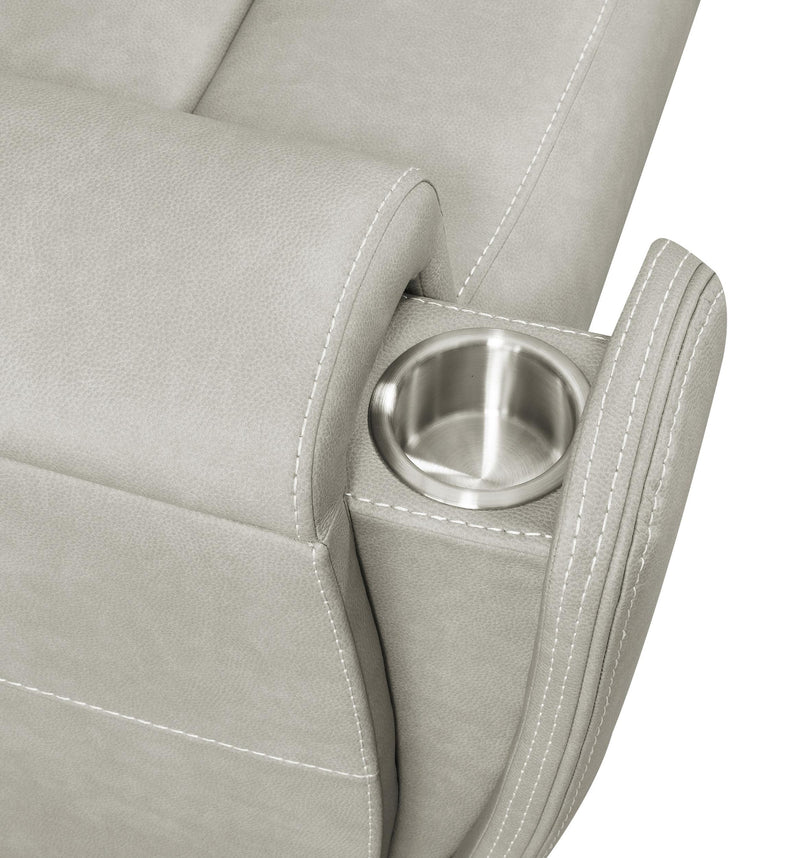 Brickston Triple Power Reclining Sofa Grey - 603434PPP