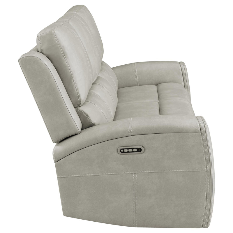 Brickston Triple Power Reclining Sofa Grey - 603434PPP