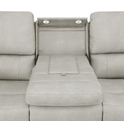 Brickston Triple Power Reclining Sofa Grey - 603434PPP