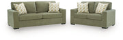 Bridgepoint Sofa and Loveseat in Moss - PKG027252