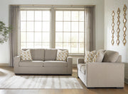 Bridgepoint Sofa and Loveseat in Stone - PKG027253