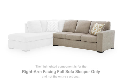 Bridgepoint Stone Right-Arm Facing Full Sofa Sleeper - PC6950683