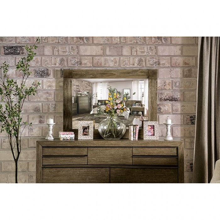 Bridgewater Light Walnut Mirror - FOA7490M