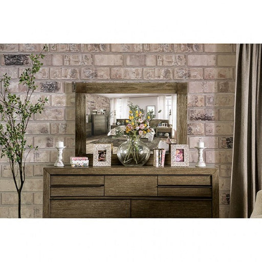 Bridgewater Light Walnut Mirror - FOA7490M