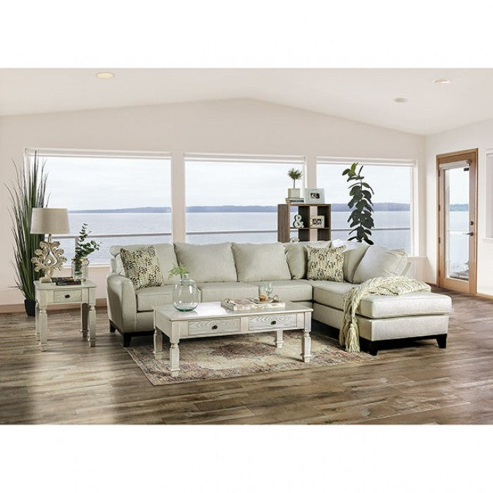 Bridie Ivory Sectional - SM1116-SECT