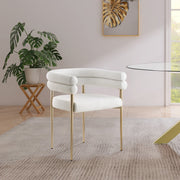 Brielle Boucle Fabric Upholstered Dining Chair in Cream, Set of 2 - 804Cream-C