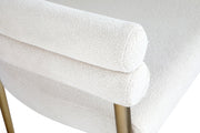 Brielle Boucle Fabric Upholstered Dining Chair in Cream, Set of 2 - 804Cream-C