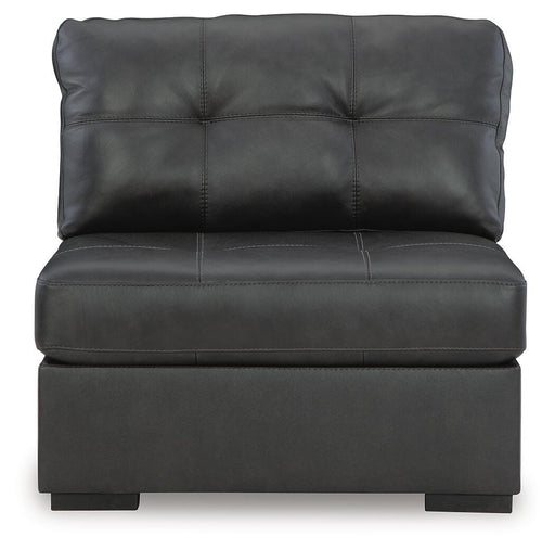 Brindley Pier 3-Piece Sectional with Ottoman in Fog - PKG022068