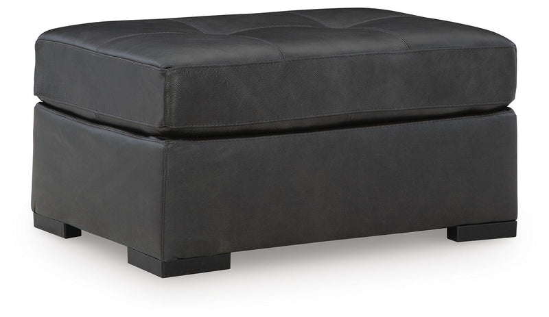 Brindley Pier 4-Piece Sectional with Ottoman in Fog - PKG019366