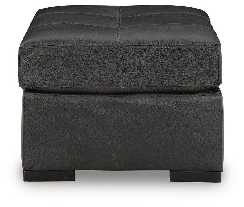 Brindley Pier 4-Piece Sectional with Ottoman in Fog - PKG019366