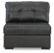 Brindley Pier 4-Piece Sectional with Ottoman in Fog - PKG019366