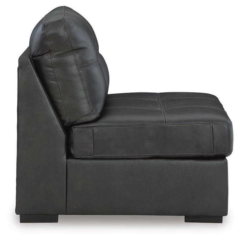 Brindley Pier 4-Piece Sectional with Ottoman in Fog - PKG019366