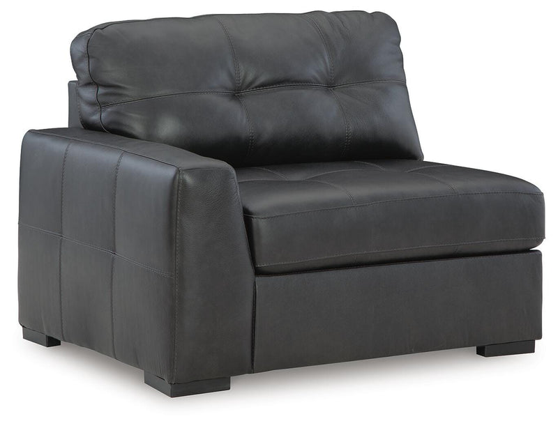 Brindley Pier 4-Piece Sectional with Ottoman in Fog - PKG019366