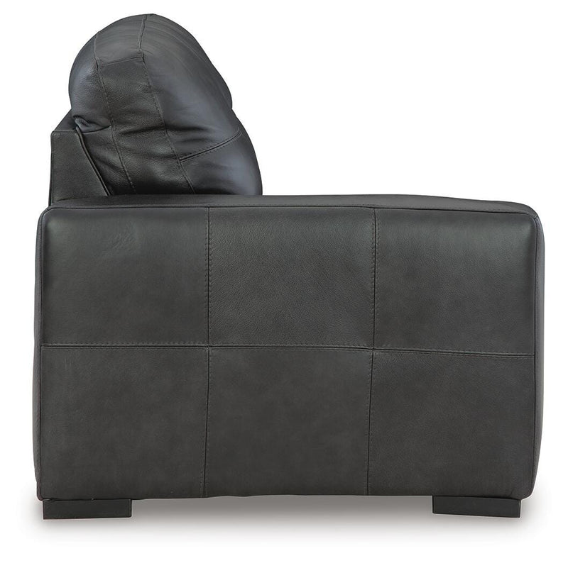 Brindley Pier 4-Piece Sectional with Ottoman in Fog - PKG019366