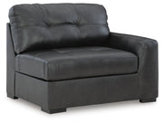 Brindley Pier 4-Piece Sectional with Ottoman in Fog - PKG022069
