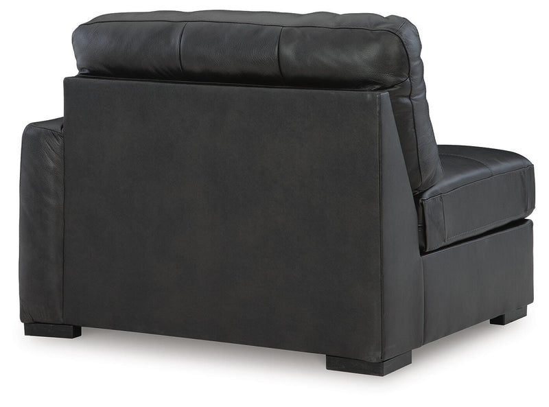 Brindley Pier 4-Piece Sectional with Ottoman in Fog - PKG022069