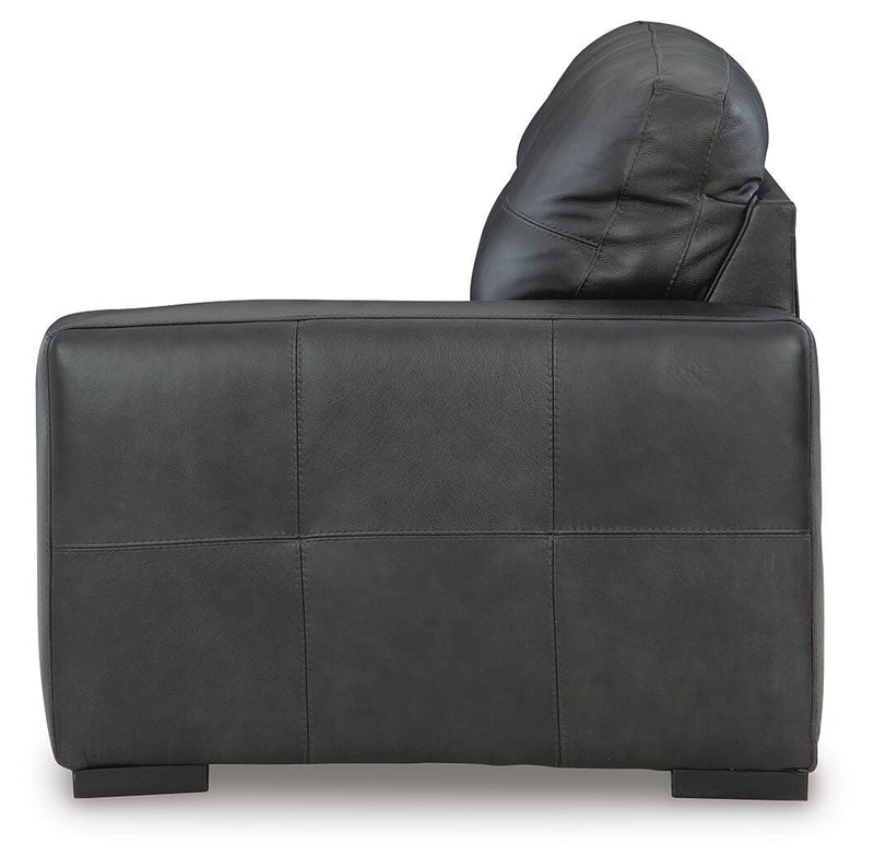 Brindley Pier 4-Piece Sectional with Ottoman in Fog - PKG022069