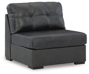 Brindley Pier 4-Piece Sectional with Ottoman in Fog - PKG022069