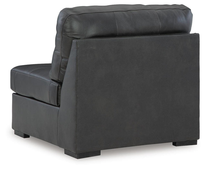 Brindley Pier 4-Piece Sectional with Ottoman in Fog - PKG022069
