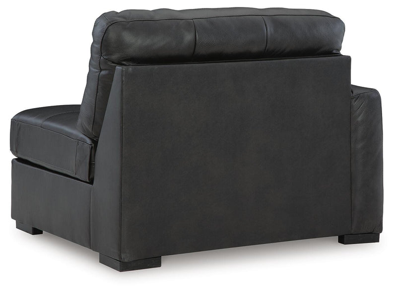 Brindley Pier 4-Piece Sectional with Ottoman in Fog - PKG022069