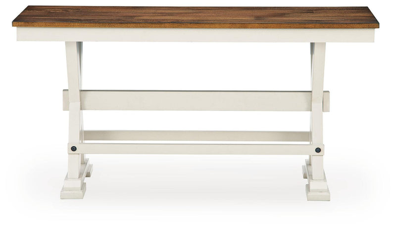 Brinfern Brown/Antique White 48" Counter Height Bench - PCD628-09