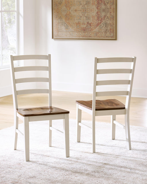 Brinfern Brown/Antique White Dining Chair, Set of 2 - PCD628-01