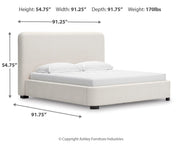 Brintstreet Beige King Upholstered Bed - PCB401-82