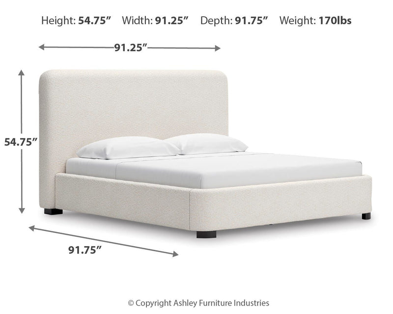 Brintstreet Beige King Upholstered Bed - PCB401-82