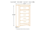 Brinxton Charcoal Chest of Drawers - Gate FurnitureChest