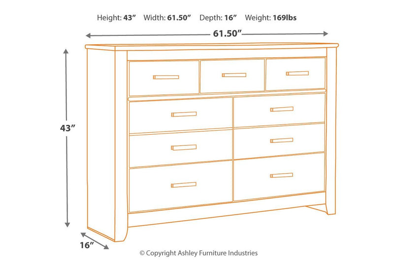 Brinxton Charcoal Dresser - Gate FurnitureDresser