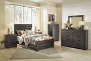 Brinxton Charcoal Full Panel Bed - Gate FurnitureFull Bed