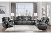 Briscoe Gray Reclining Living Room Set - Gate FurnitureLiving Room Set