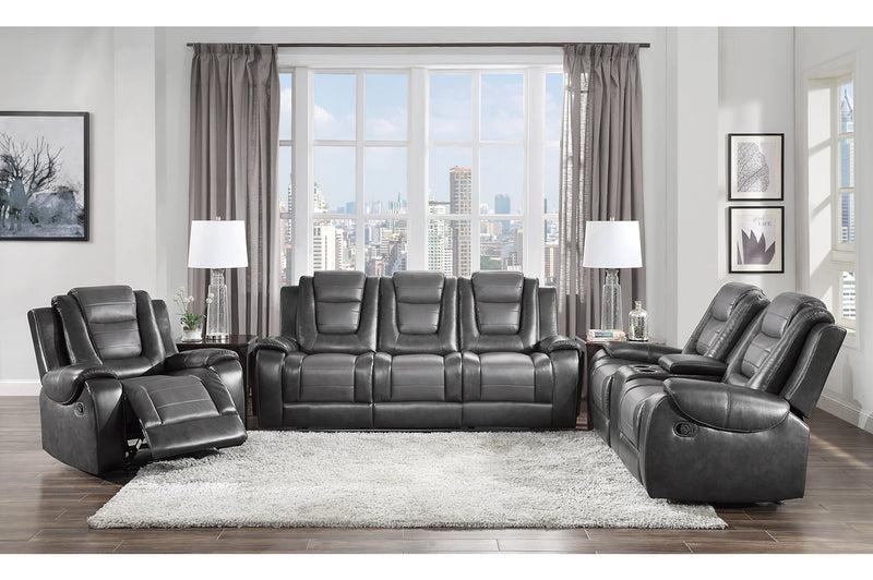 Briscoe Gray Reclining Living Room Set - Gate FurnitureLiving Room Set
