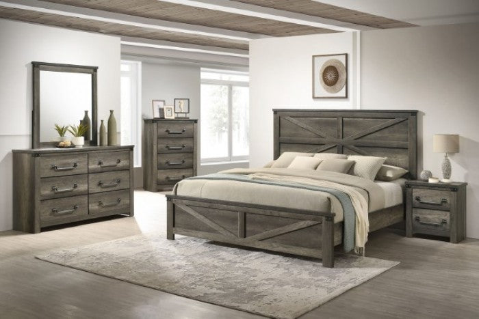 Britonale Rustic Gray Nightstand - FM7218GY-N