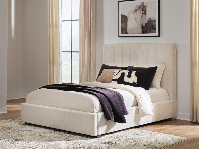 Brizmore Beige Queen Upholstered Storage Bed - PCB2611B4