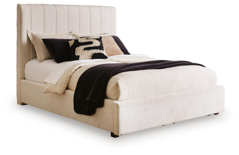 Brizmore Beige Queen Upholstered Storage Bed - PCB2611B4