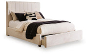 Brizmore Beige Queen Upholstered Storage Bed - PCB2611B4