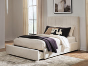 Brizmore Beige Queen Upholstered Storage Bed - PCB2611B4