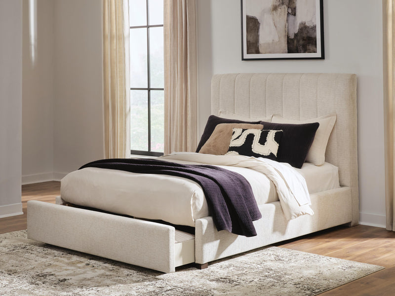 Brizmore Beige Queen Upholstered Storage Bed - PCB2611B4
