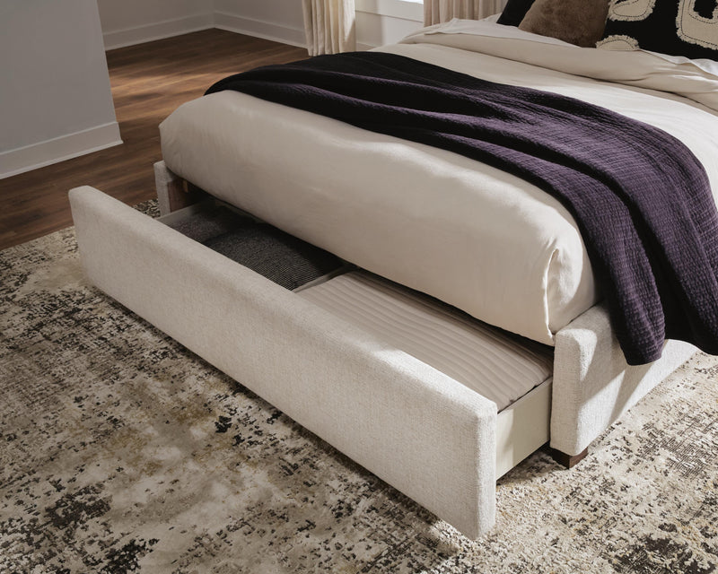 Brizmore Beige Queen Upholstered Storage Bed - PCB2611B4