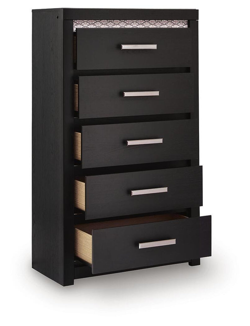 Brizmore Black Chest of Drawers - PCB2611-46