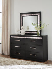 Brizmore Black Dresser and Mirror - PCB2611B1