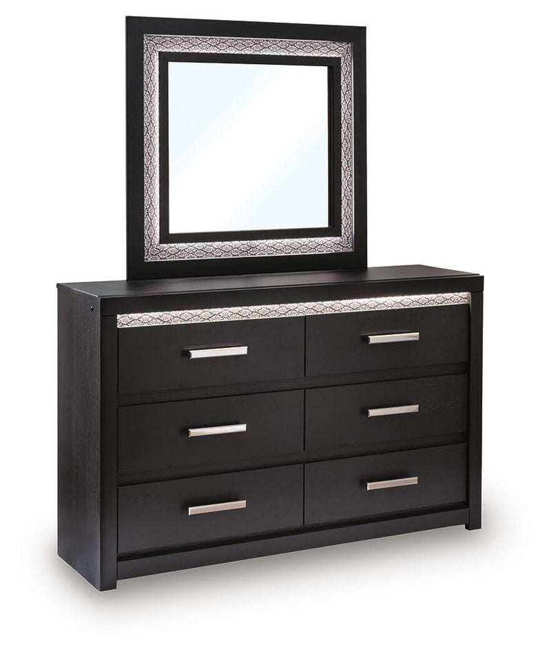 Brizmore Black Dresser and Mirror - PCB2611B1