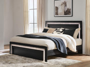 Brizmore Black King Panel Bed - PCB2611B17