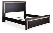 Brizmore Black King Panel Bed - PCB2611B17