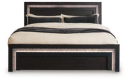 Brizmore Black Queen Panel Bed - PCB2611B11