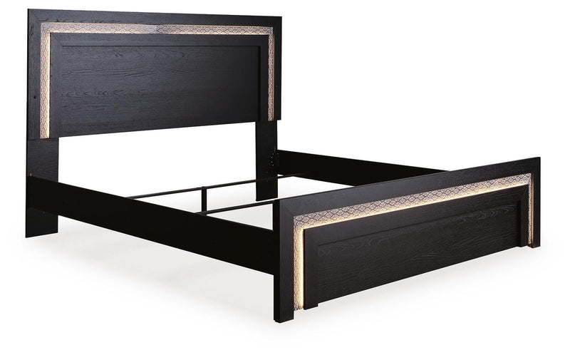 Brizmore Black Queen Panel Bed - PCB2611B11